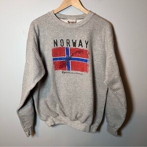 Vtg Walt Disney Epcot World Showcase Norway Crewneck Sweatshirt Adult M (38-40)